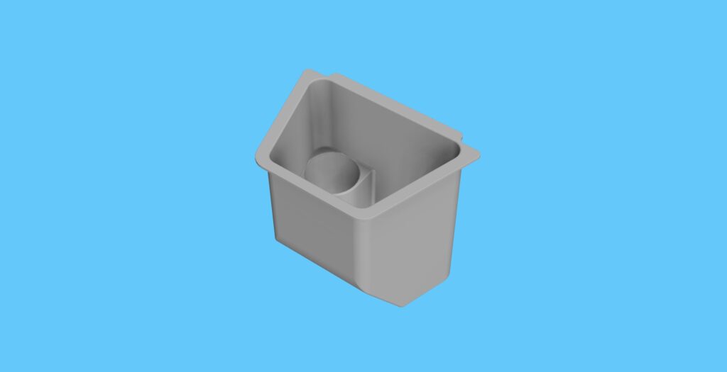 Beispiel-Konstruktionen 3D-Druck Vespa 50 Werkzeugbox mit Luftansaugerung Vergaser